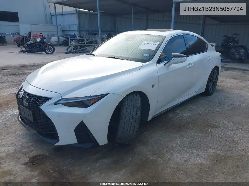 2022 Lexus Is F Sport VIN: JTHGZ1B23N5057794 Lot: 42598514