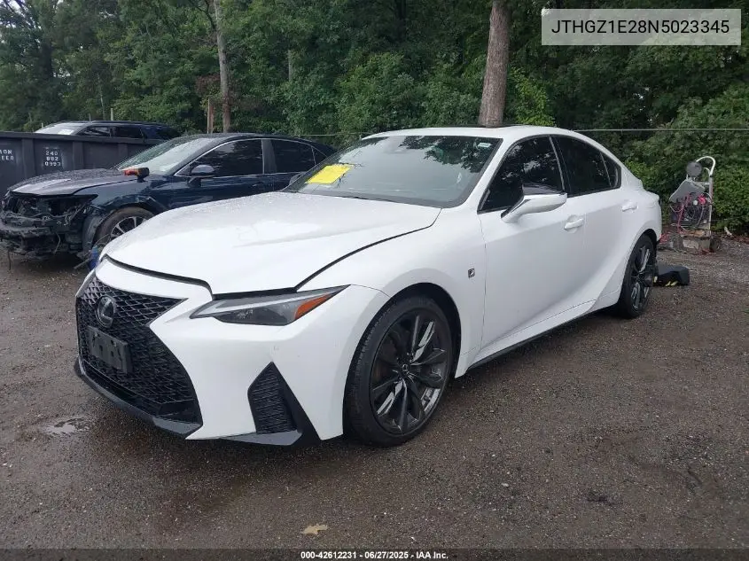 2022 Lexus Is 350 F Sport VIN: JTHGZ1E28N5023345 Lot: 42612231