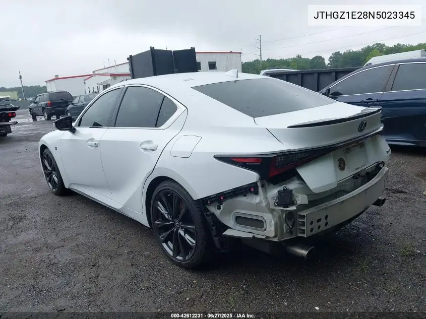 2022 Lexus Is 350 F Sport VIN: JTHGZ1E28N5023345 Lot: 42612231