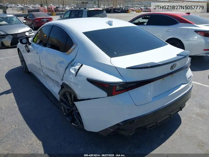 2022 Lexus Is 350 F Sport VIN: JTHGZ1B27N5057779 Lot: 42616214
