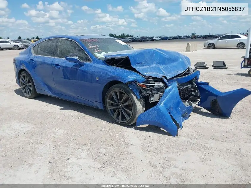 2022 Lexus Is 350 F Sport VIN: JTHGZ1B21N5056837 Lot: 42617021