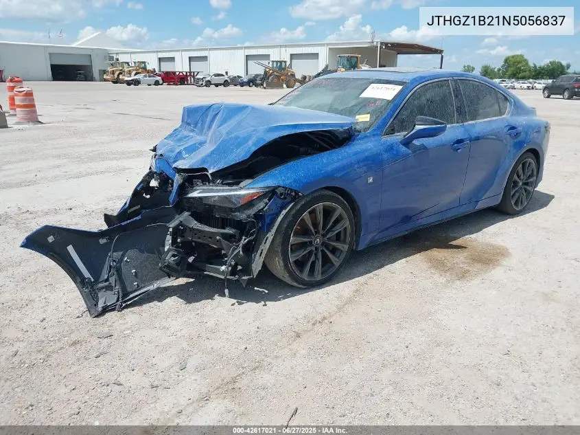 2022 Lexus Is 350 F Sport VIN: JTHGZ1B21N5056837 Lot: 42617021