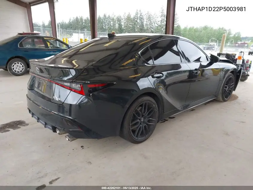 2023 Lexus Is 500 F Sport Performance Premium VIN: JTHAP1D22P5003981 Lot: 42262101