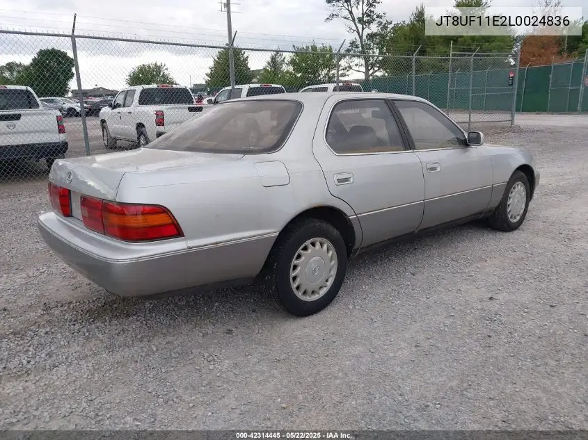 1990 Lexus Ls 400 VIN: JT8UF11E2L0024836 Lot: 42314445