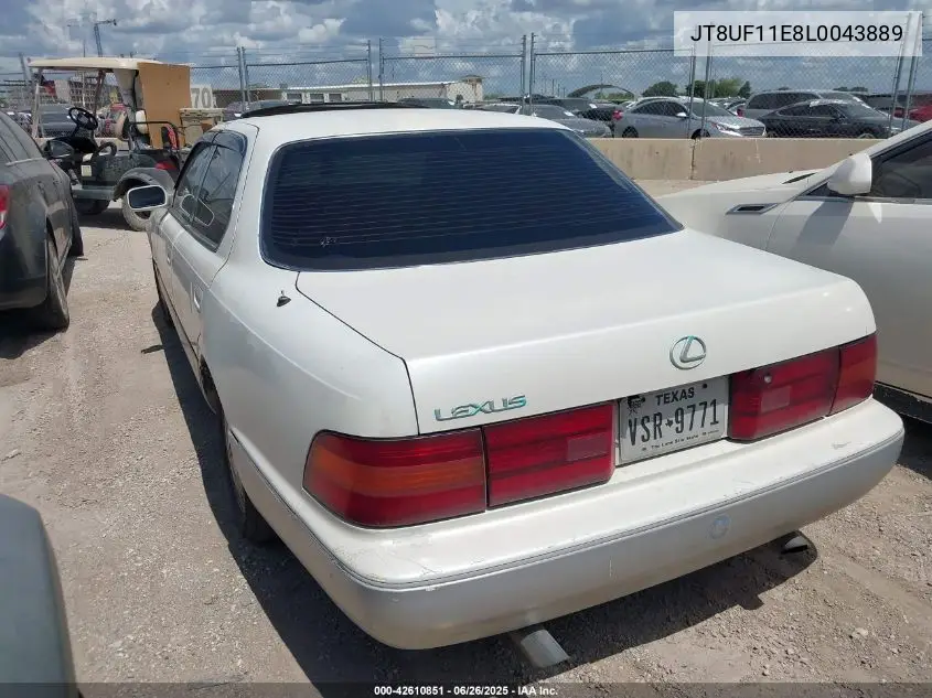 1990 Lexus Ls 400 VIN: JT8UF11E8L0043889 Lot: 42610851