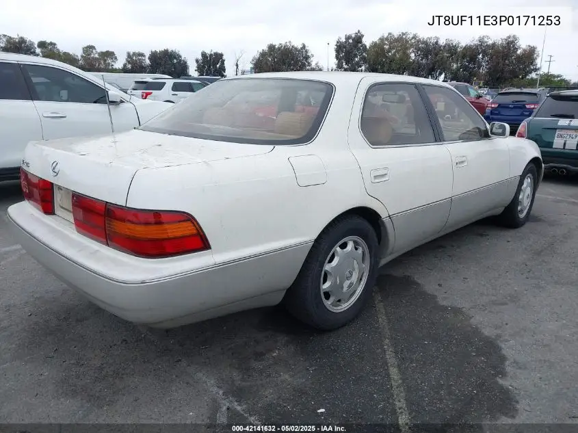 1993 Lexus Ls 400 VIN: JT8UF11E3P0171253 Lot: 42141632