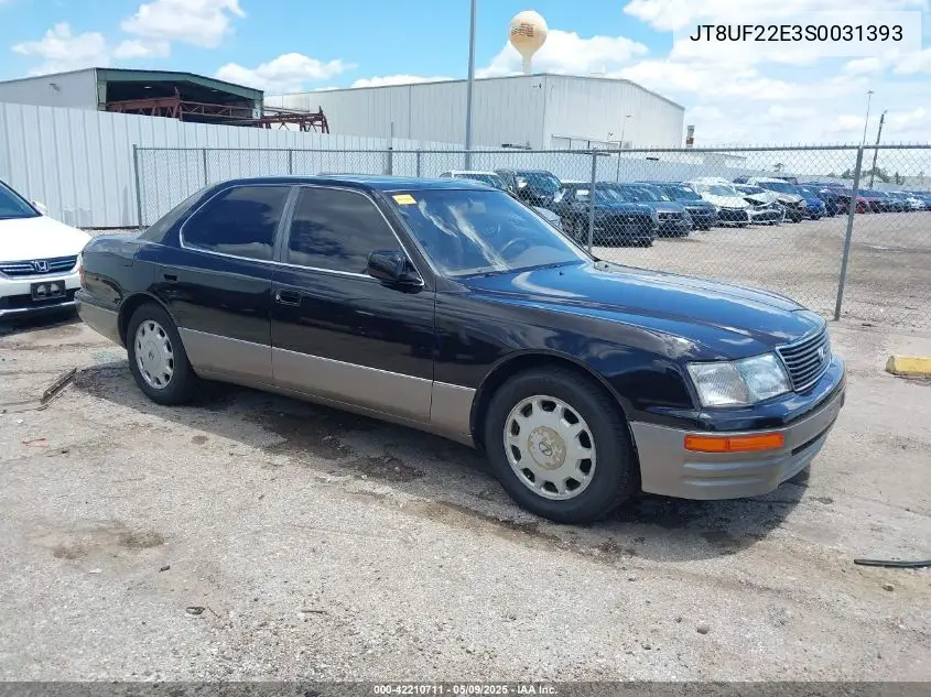 1995 Lexus Ls 400 VIN: JT8UF22E3S0031393 Lot: 42210711