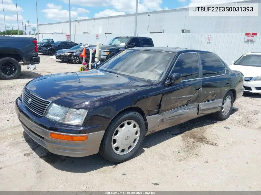 1995 Lexus Ls 400 VIN: JT8UF22E3S0031393 Lot: 42210711