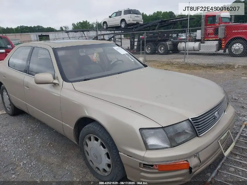 1995 Lexus Ls 400 VIN: JT8UF22E4S0016207 Lot: 42521529