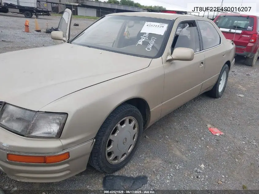 1995 Lexus Ls 400 VIN: JT8UF22E4S0016207 Lot: 42521529