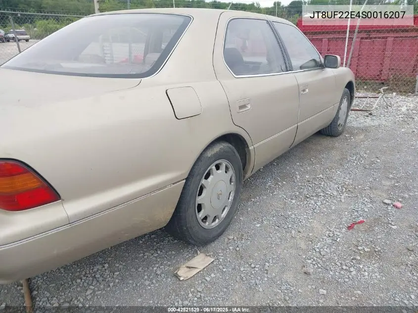 1995 Lexus Ls 400 VIN: JT8UF22E4S0016207 Lot: 42521529