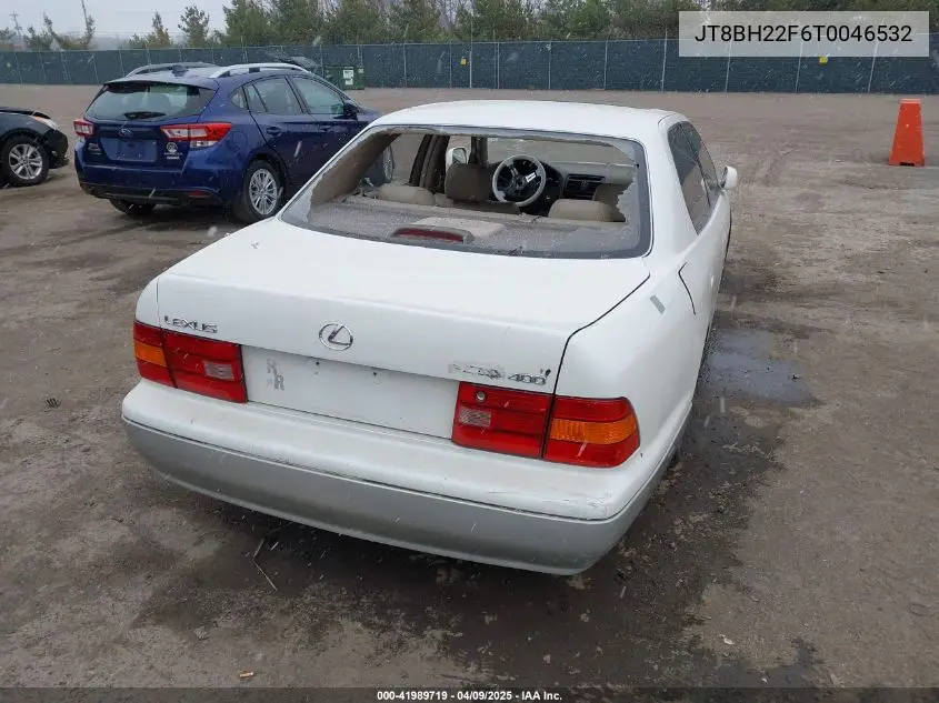 1996 Lexus Ls 400 VIN: JT8BH22F6T0046532 Lot: 41989719