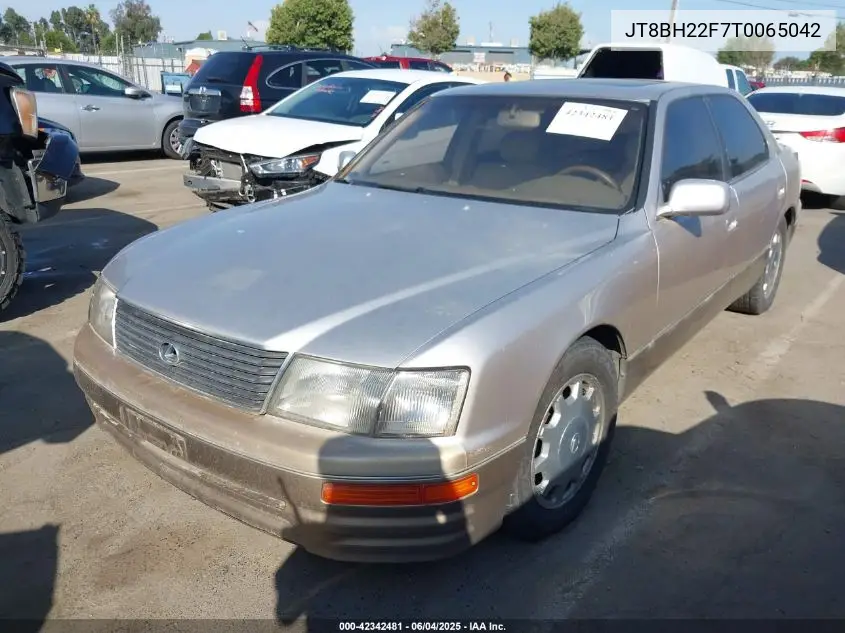 1996 Lexus Ls 400 VIN: JT8BH22F7T0065042 Lot: 42342481
