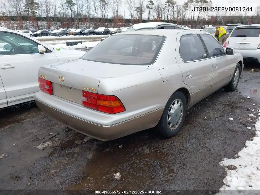 1997 Lexus Ls 400 VIN: JT8BH28F8V0081244 Lot: 41566572