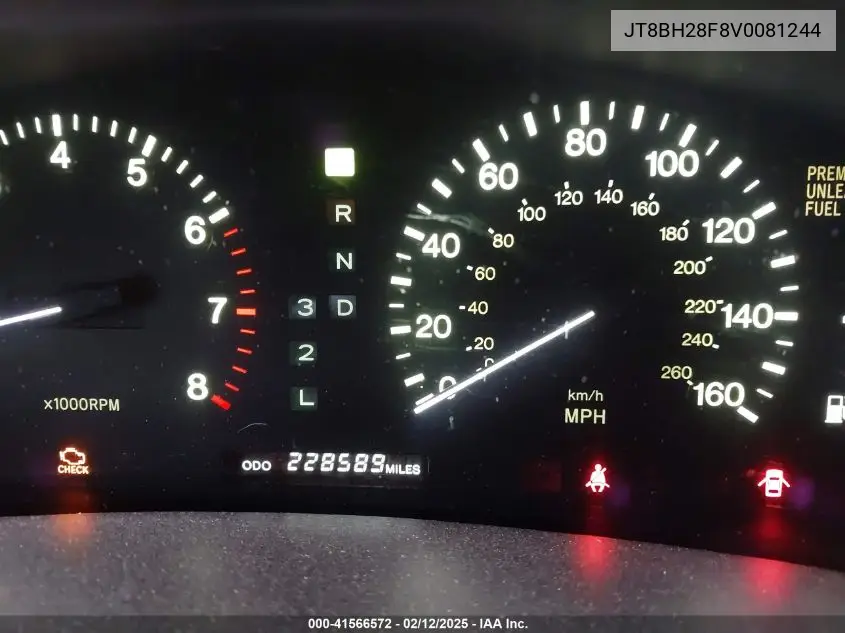 1997 Lexus Ls 400 VIN: JT8BH28F8V0081244 Lot: 41566572