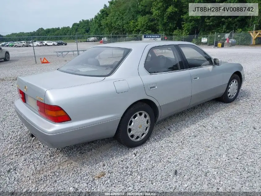 1997 Lexus Ls 400 VIN: JT8BH28F4V0088742 Lot: 42600713