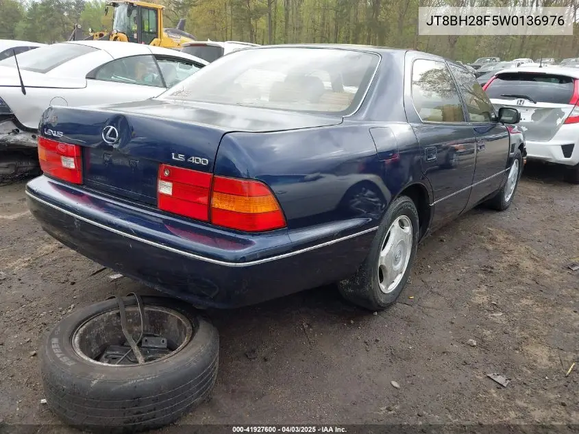 1998 Lexus Ls 400 VIN: JT8BH28F5W0136976 Lot: 41927600