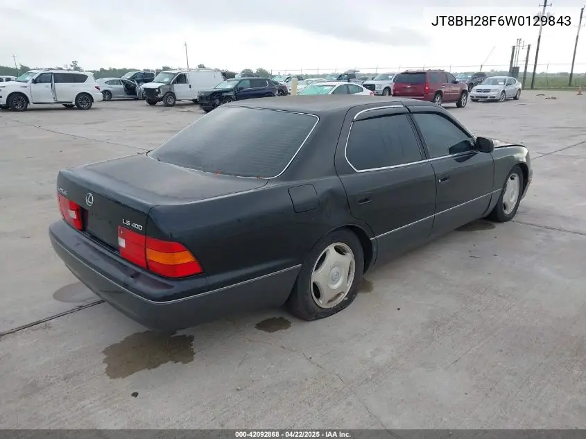 1998 Lexus Ls 400 VIN: JT8BH28F6W0129843 Lot: 42092868