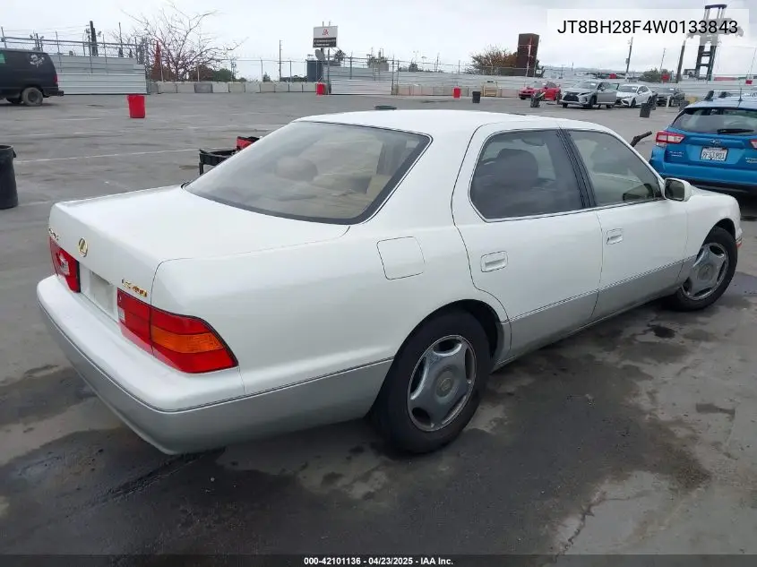 1998 Lexus Ls 400 VIN: JT8BH28F4W0133843 Lot: 42101136