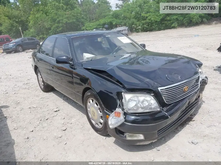 1998 Lexus Ls 400 VIN: JT8BH28F2W0120783 Lot: 42296729