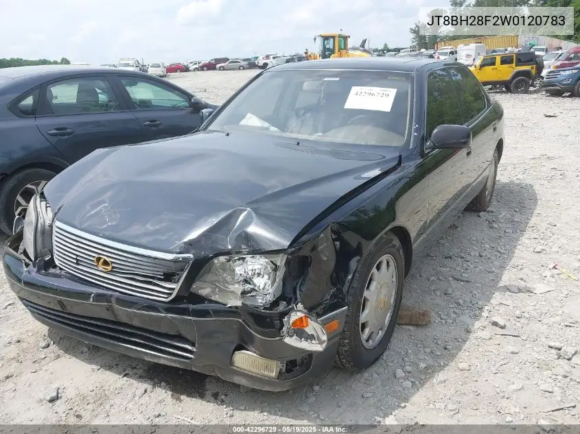 1998 Lexus Ls 400 VIN: JT8BH28F2W0120783 Lot: 42296729