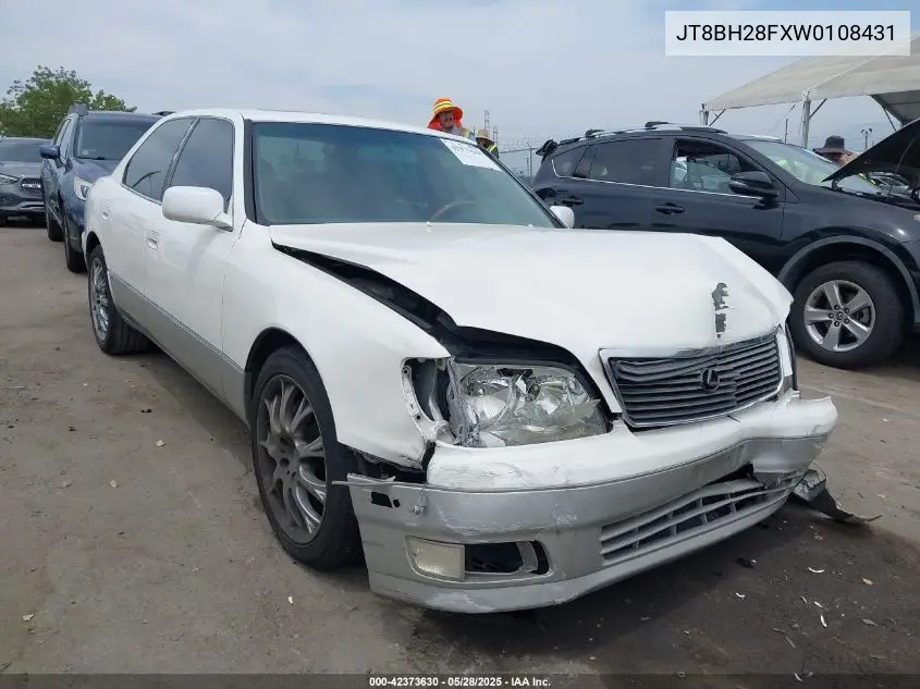 1998 Lexus Ls 400 VIN: JT8BH28FXW0108431 Lot: 42373630