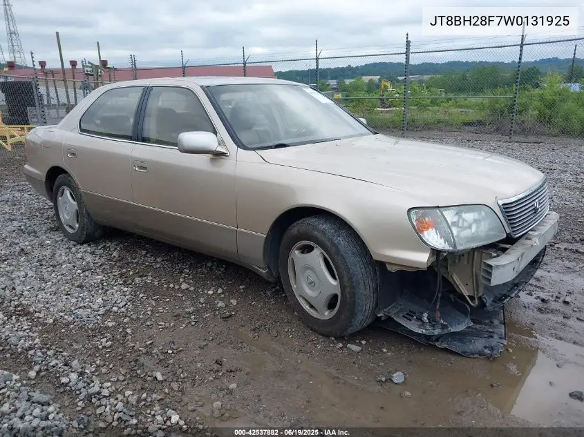 1998 Lexus Ls 400 VIN: JT8BH28F7W0131925 Lot: 42537882