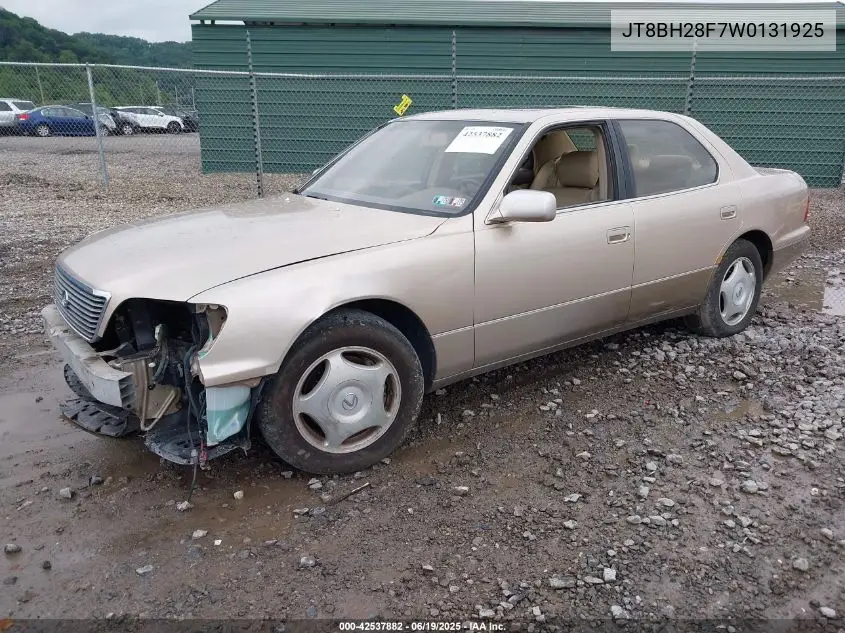 1998 Lexus Ls 400 VIN: JT8BH28F7W0131925 Lot: 42537882
