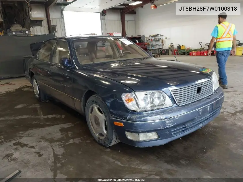 1998 Lexus Ls 400 VIN: JT8BH28F7W0100318 Lot: 42569186
