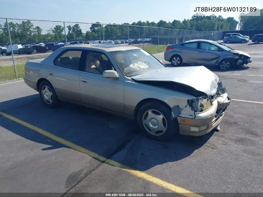1998 Lexus Ls 400 VIN: JT8BH28F6W0132189 Lot: 42611546