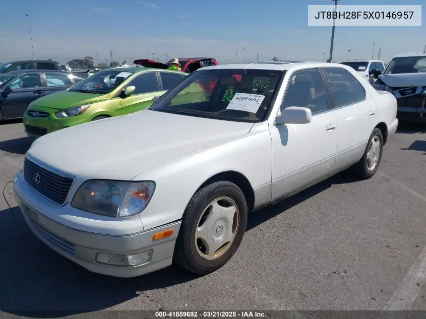 1999 Lexus Ls 400 VIN: JT8BH28F5X0146957 Lot: 41859692