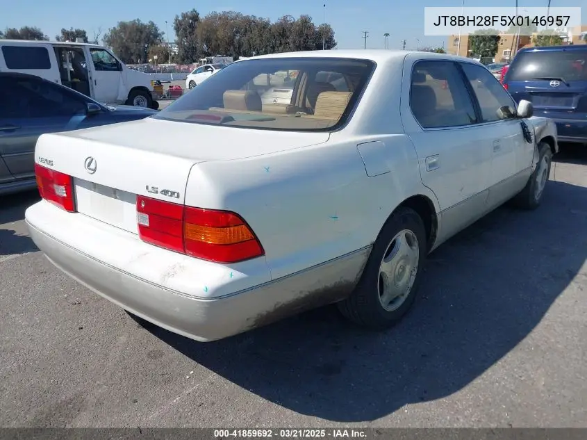 1999 Lexus Ls 400 VIN: JT8BH28F5X0146957 Lot: 41859692