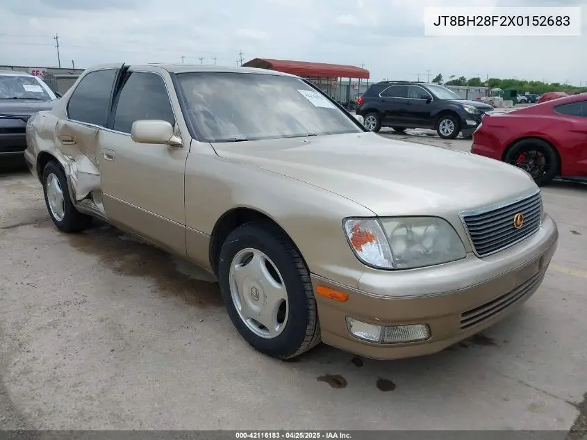 1999 Lexus Ls 400 VIN: JT8BH28F2X0152683 Lot: 42116183