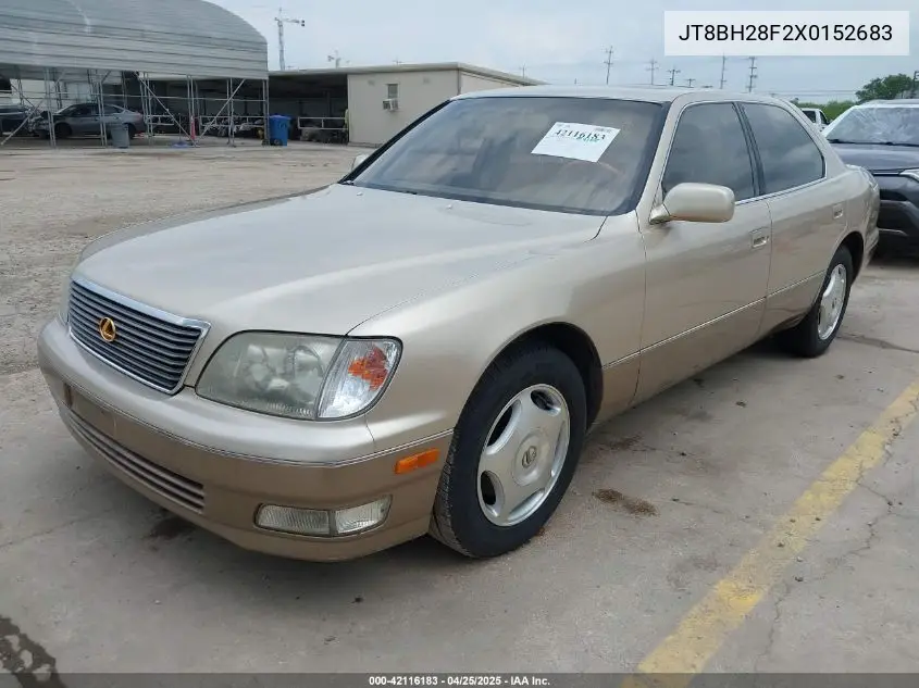1999 Lexus Ls 400 VIN: JT8BH28F2X0152683 Lot: 42116183