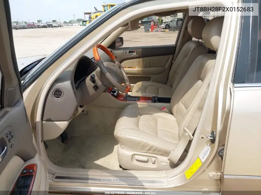 1999 Lexus Ls 400 VIN: JT8BH28F2X0152683 Lot: 42116183