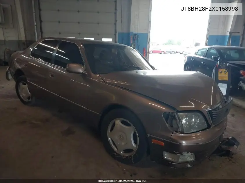1999 Lexus Ls 400 VIN: JT8BH28F2X0158998 Lot: 42308667