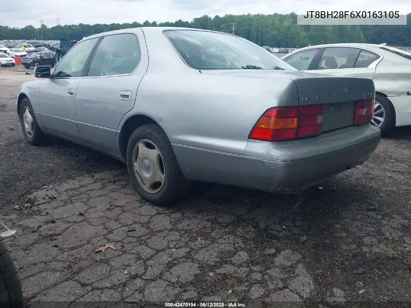1999 Lexus Ls 400 VIN: JT8BH28F6X0163105 Lot: 42470194