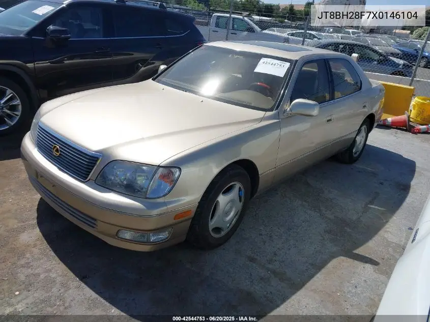 1999 Lexus Ls 400 VIN: JT8BH28F7X0146104 Lot: 42544753