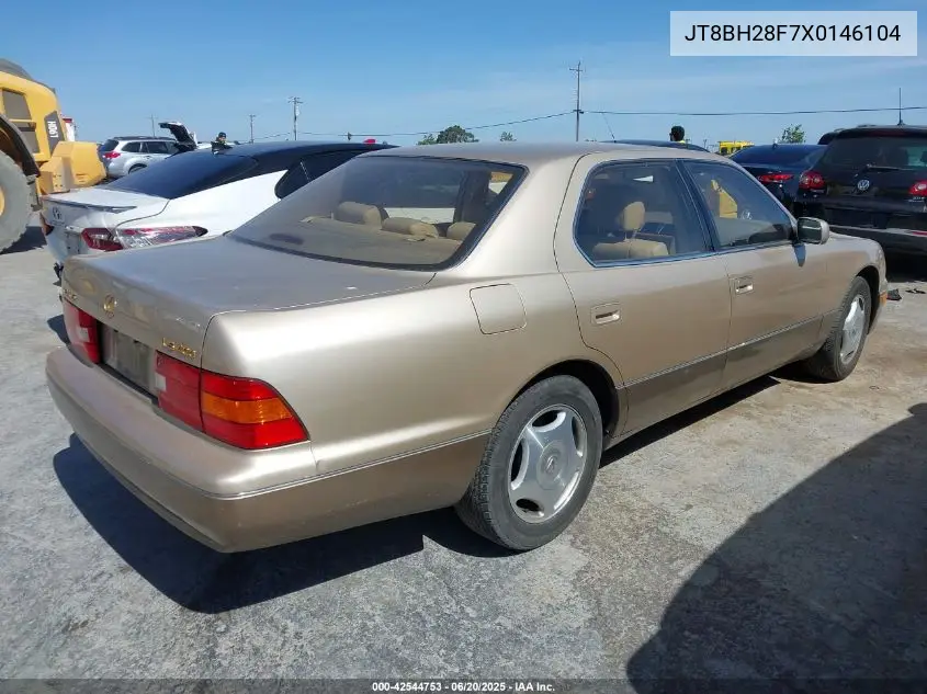 1999 Lexus Ls 400 VIN: JT8BH28F7X0146104 Lot: 42544753