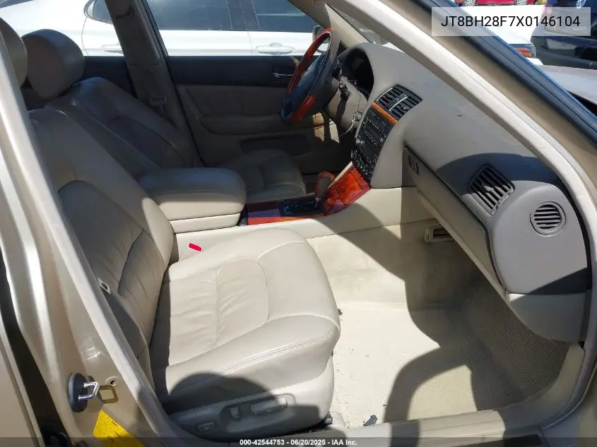 1999 Lexus Ls 400 VIN: JT8BH28F7X0146104 Lot: 42544753