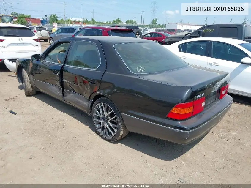 1999 Lexus Ls 400 VIN: JT8BH28F0X0165836 Lot: 42583750