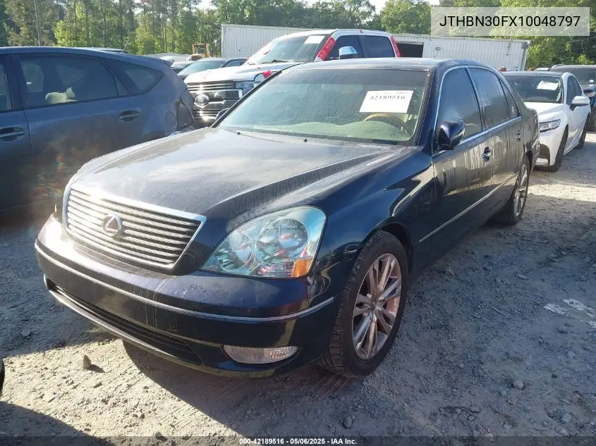 2001 Lexus Ls 430 VIN: JTHBN30FX10048797 Lot: 42189516