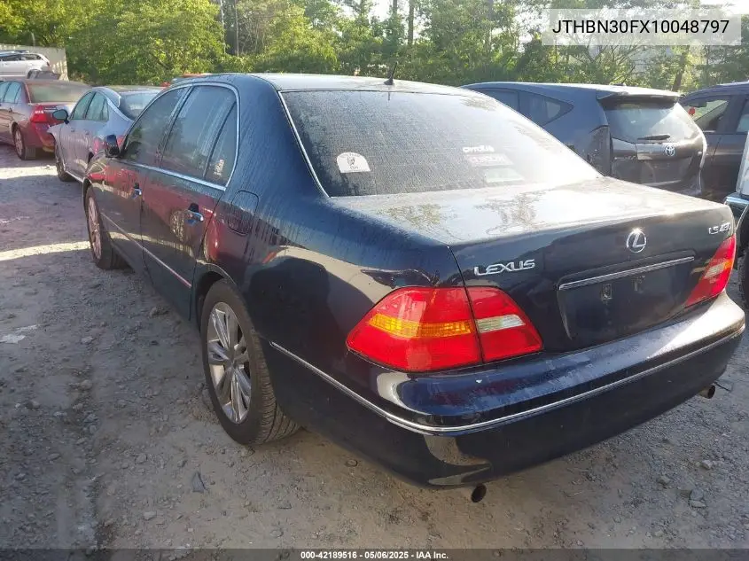2001 Lexus Ls 430 VIN: JTHBN30FX10048797 Lot: 42189516