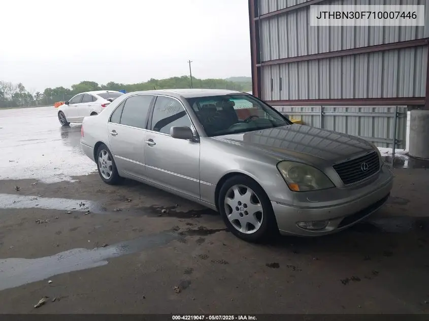 2001 Lexus Ls 430 VIN: JTHBN30F710007446 Lot: 42219047