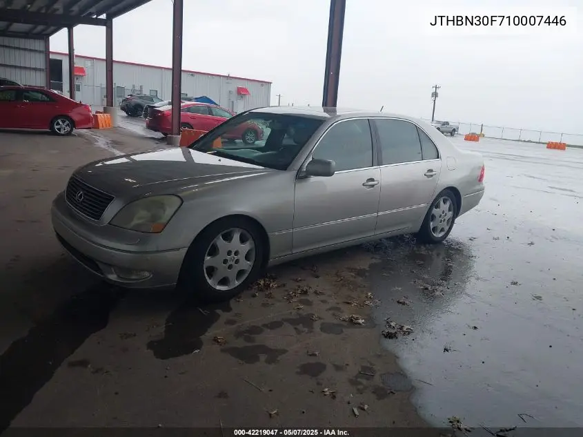2001 Lexus Ls 430 VIN: JTHBN30F710007446 Lot: 42219047