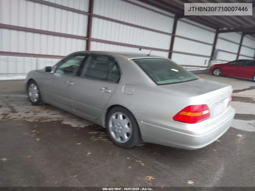 2001 Lexus Ls 430 VIN: JTHBN30F710007446 Lot: 42219047