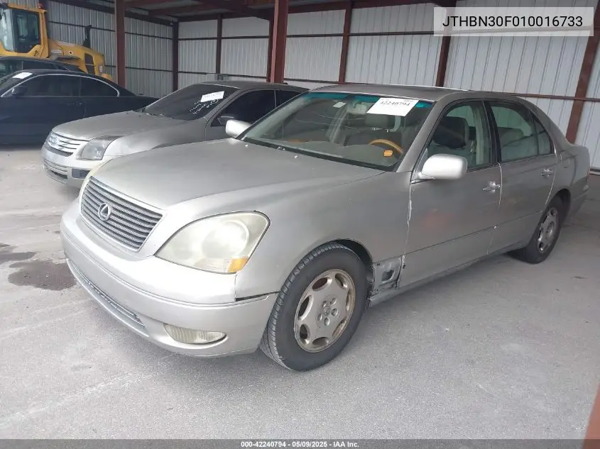 2001 Lexus Ls 430 VIN: JTHBN30F010016733 Lot: 42240794