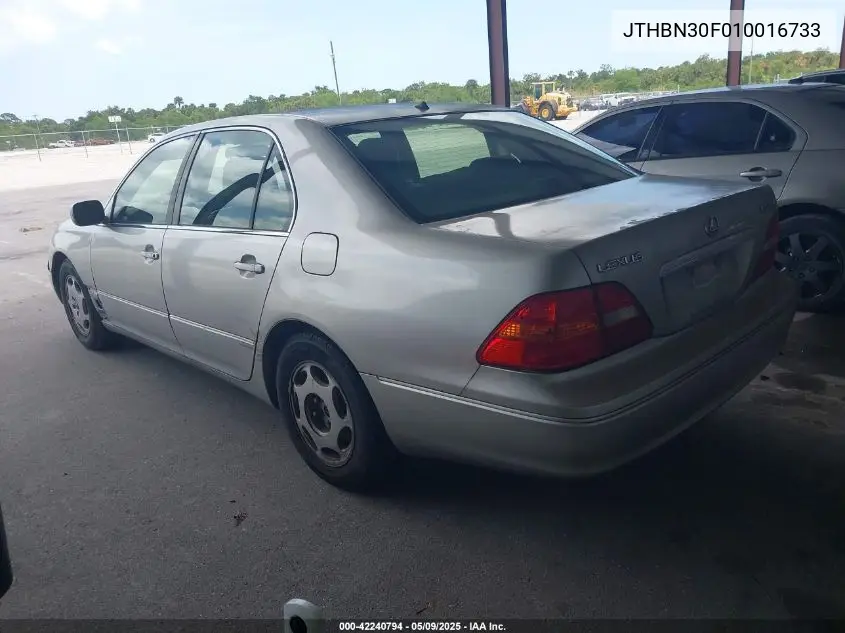 2001 Lexus Ls 430 VIN: JTHBN30F010016733 Lot: 42240794