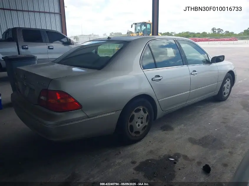 2001 Lexus Ls 430 VIN: JTHBN30F010016733 Lot: 42240794