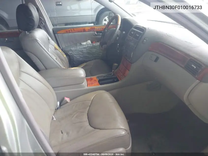 2001 Lexus Ls 430 VIN: JTHBN30F010016733 Lot: 42240794
